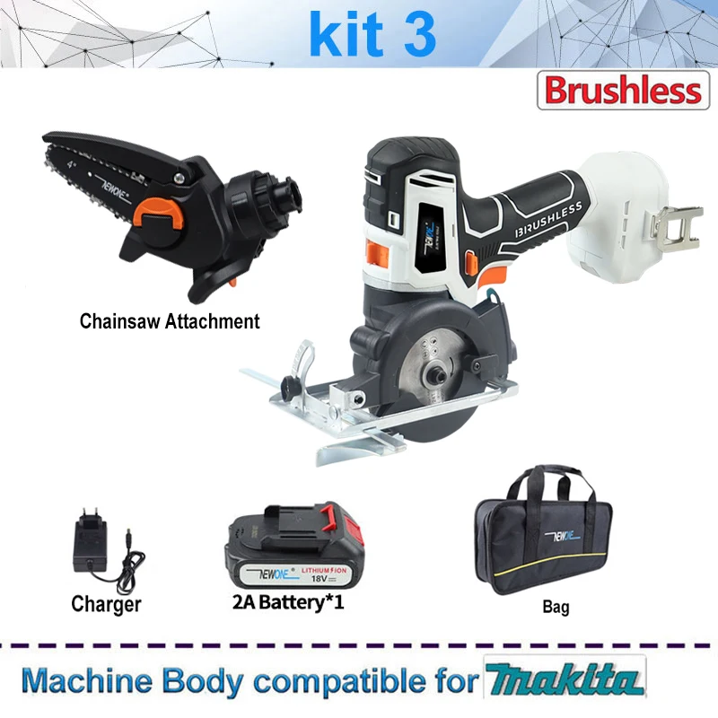 Compatible for Makita 18V Brushless Circular Saw and Impact Drill Screwdriver Jig Saw Recip Saw Chainsaw Oscillating Tool Sander