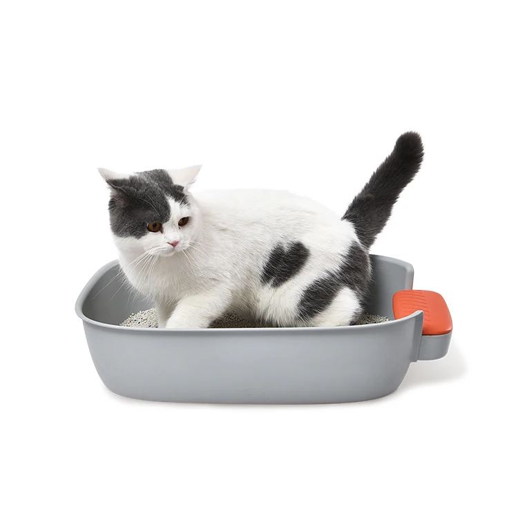 open-top kitty litter box with storage space - buy litter box