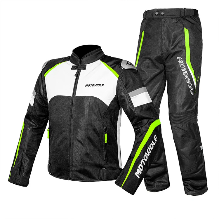 Summer Cycling Road Suit Four Seasons Outdoor Leather Motorcycle Auto Racing Wear Jacket