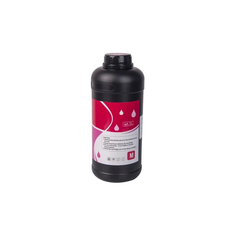 Odorless Digital Pvc Pcb Metallic Ceramic Tiles Glass DX5 Head LED Curable UV Ink for Epson Mimaki