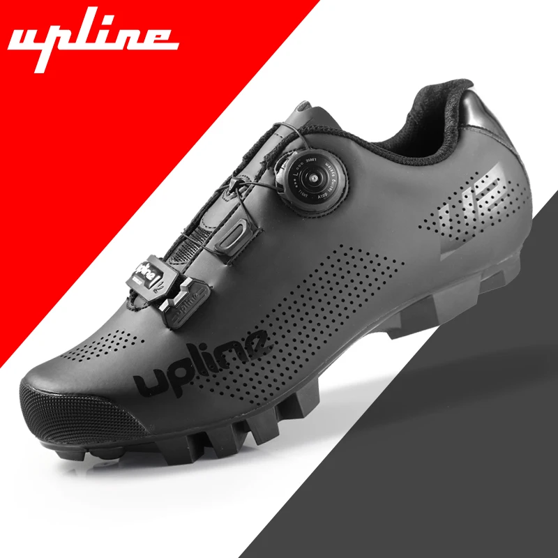  2020 Nueva upline Zapatos de ciclismo de carretera para hombre,  zapatillas de ciclismo de montaña para hombre, zapatillas de bicicleta de  montaña, zapatillas de ciclismo profesionales con autobloqueo transpirable,  Negro - 
