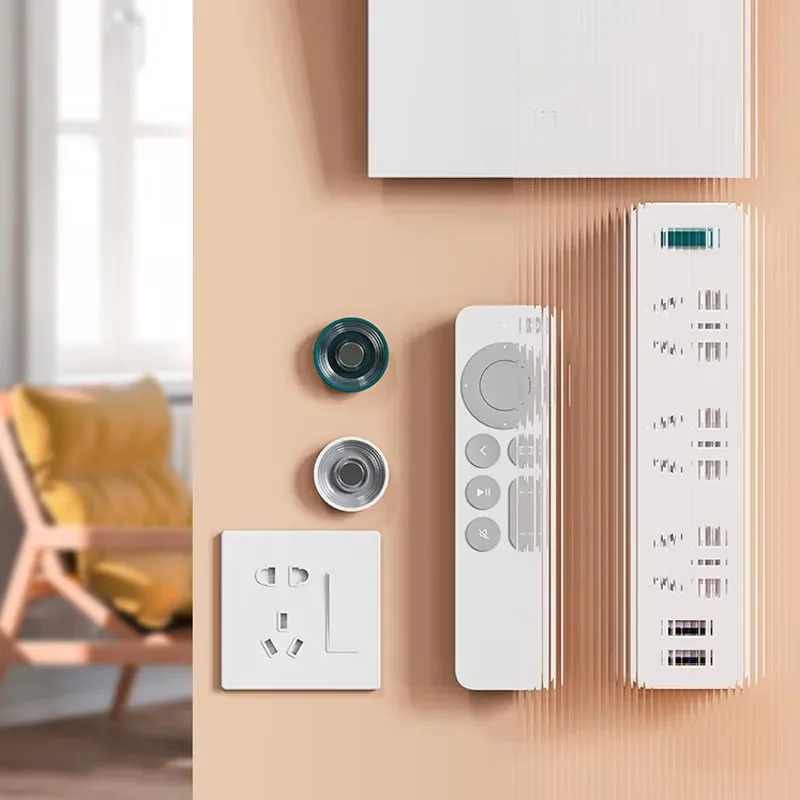 High Quality Magnetic Hooks Wall Mount Magnetic Remote Control Holder for TV and Air Condition Remote Control