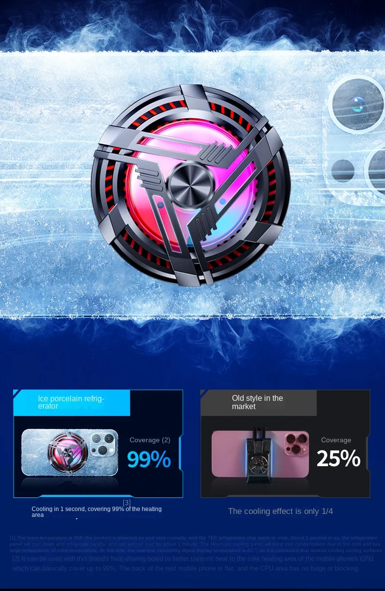 New Anchor With AL02 Mobile Phone Icing Radiator Semiconductor Magnetic Cooler_13