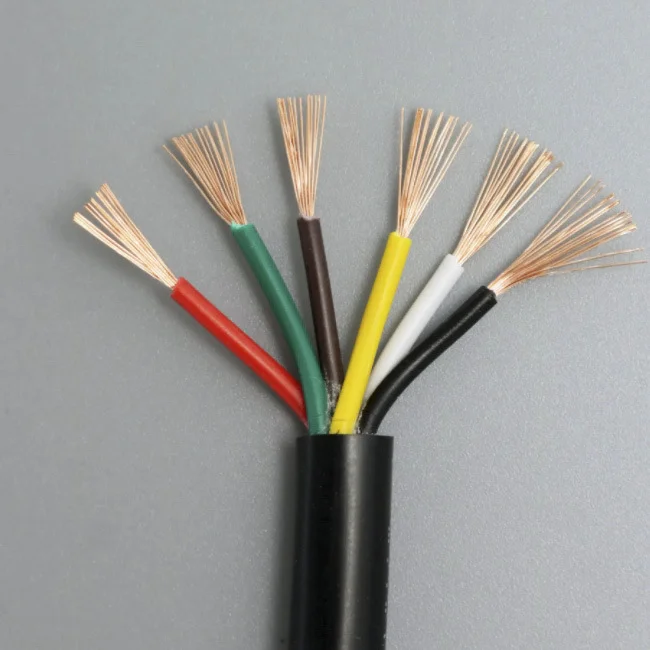 RVV Control Cables Factory Direct Sale Free Samples Available Flexible Multi Core Cables for Drag Chains Customizable