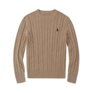 2026 New Custom logo Embroidery  Casual Slim-fit Knit Sweater for Men Old Money Style Ralph Vintage Classic Men's Pullover Knit