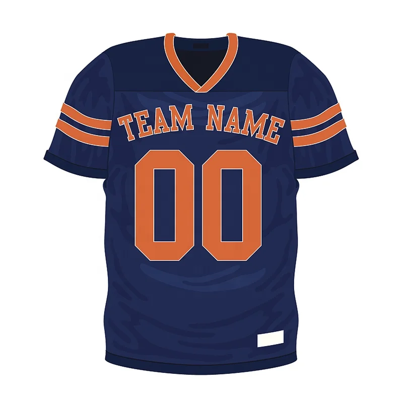 Design Your Own Logo Team Name Sublimated Print Made American Football Jersey Mesh Uniform Shirts