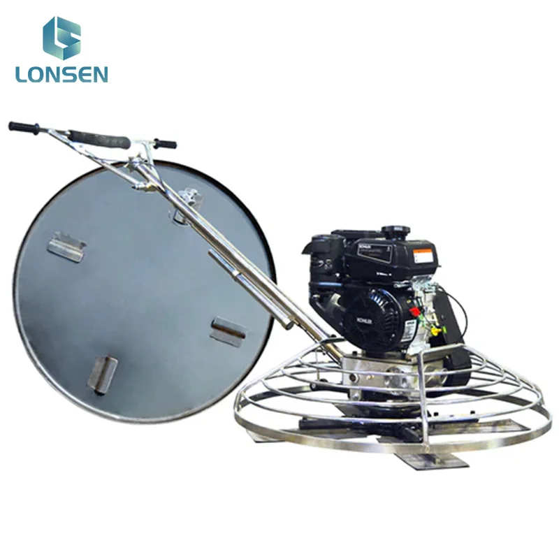 EPA Handheld Power Trowel Machine for Concrete Polishing Engine Gearbox & Bearing Core Components Gasoline Power Source