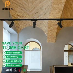 360 Adjustable Led 15w 20w 30w 35w Track Light Color Changeable Commercial Gallery Exhibition Hall Focus Track Light