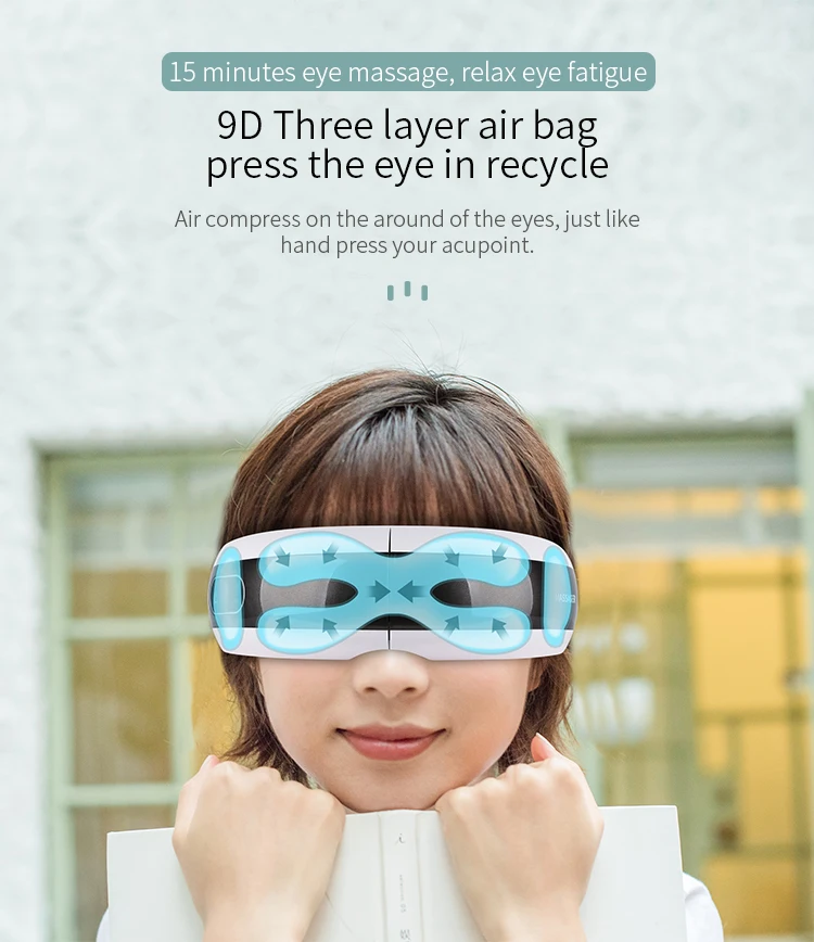 3D Visual Window Eye Care Massage Equipment Vibration Instrument for Relieving Eye Pain and Migraines Eye Massager