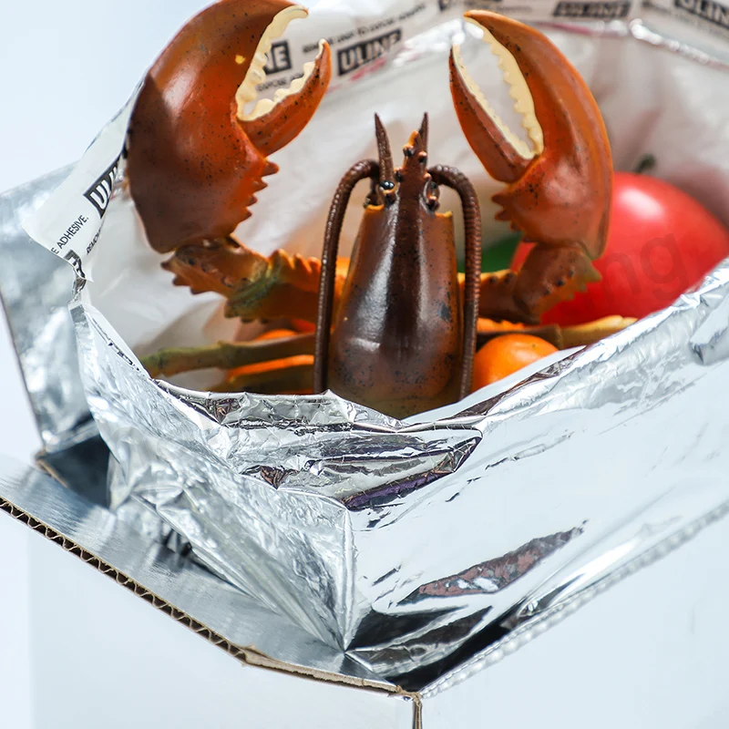 Коробка для холодного хранения, изолированная алюминиевая фольга, Гофрированная коробка для замороженных продуктов