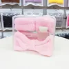 Pink hairband massage brush 4-piece set-pp transparent box
