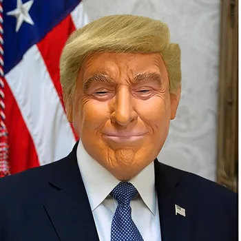 Factory Direct Halloween Carnival Funny Trump Silicone Mask Lightweight Party Masks Wholesale