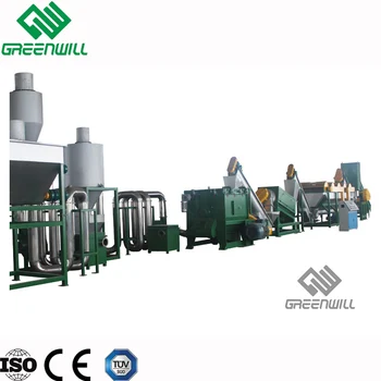 waste plastic recycling washing line/plastic recycling machine plant for pp pe film/woven bag and bottles