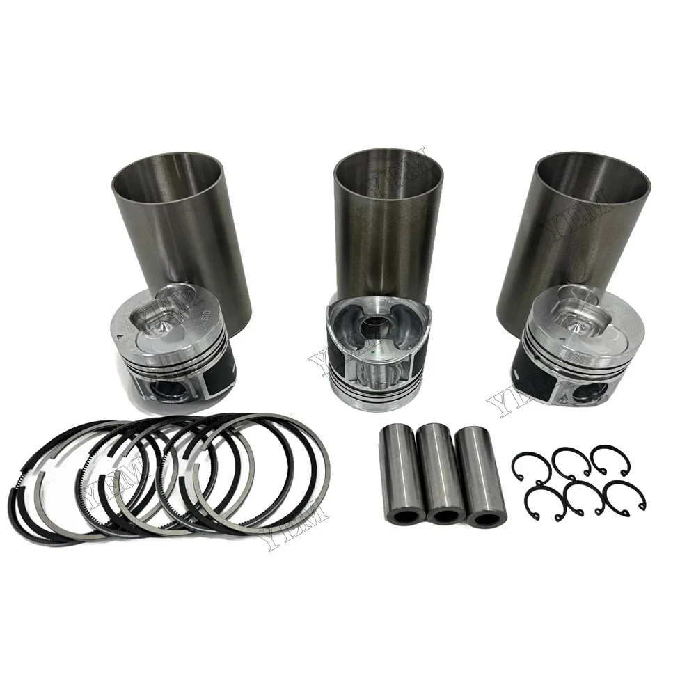 For Isuzu 3KC1 Cylinder Liner Kit Repair Part Engine Rebuild Kit