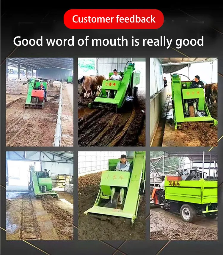 Cattle Shed Cleaning Threewheeled Manure Shovel Selfpropelled