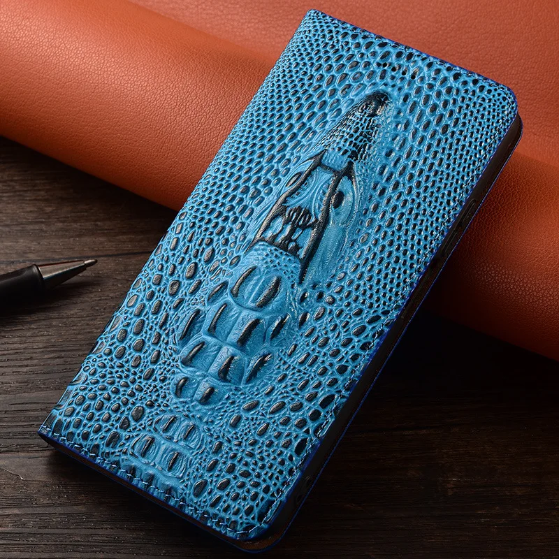 Pure Color High-End Crocodile Leather for Luxury Business Mobile Phone Case For Redmi 12 13 Pro Plus 4G 5G A3 K70 factory