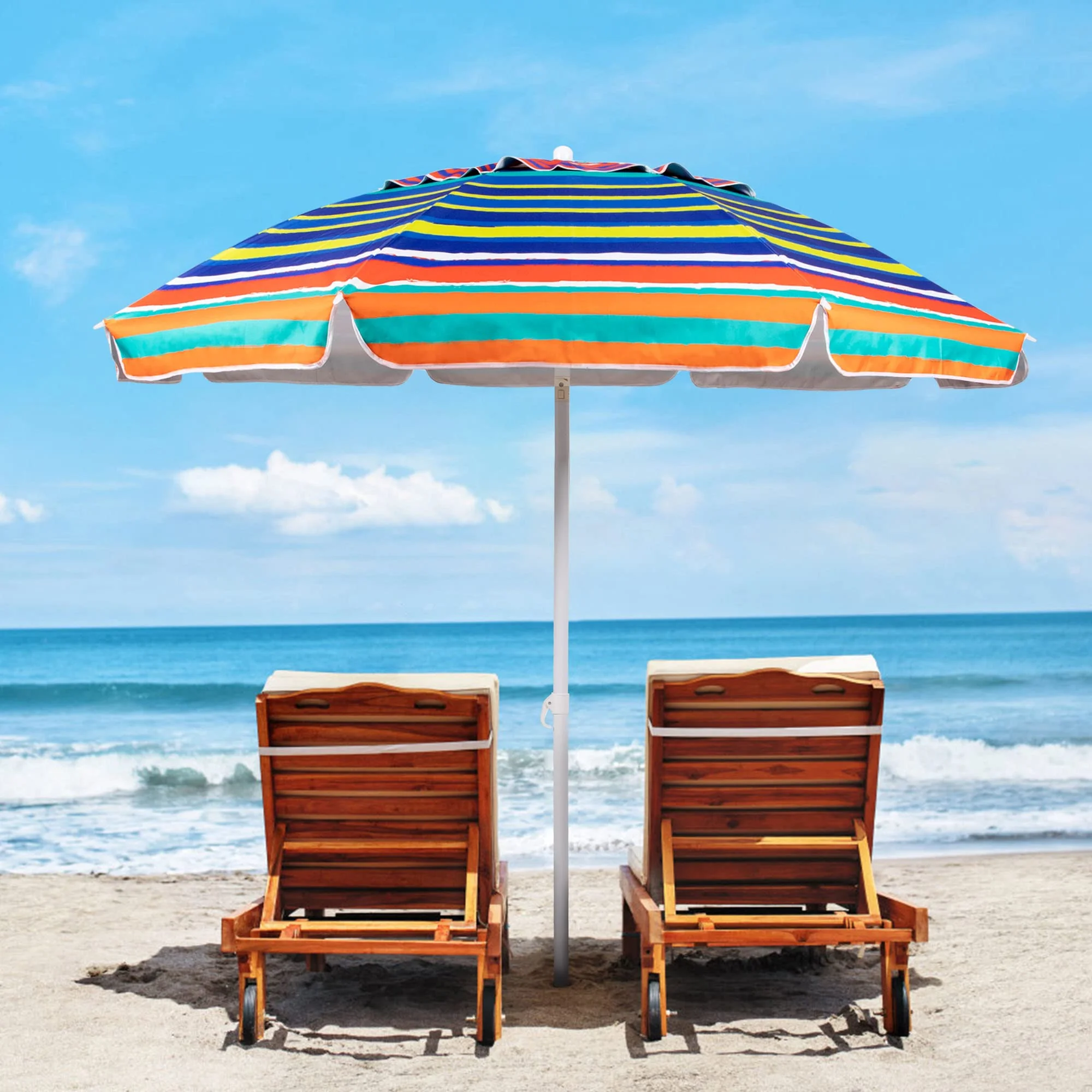 chinese patio umbrella Bamboo Shanghai Umbrella, 6.5ft Style Parasol, UV-Resistant, Waterproof, Sun Shade for Outdoor, Deck, Pool : Patio, Lawn & Garden With its long red ribbons that will twirl with the wind and your steps HOT SALE Parasol Umbrella Decorative