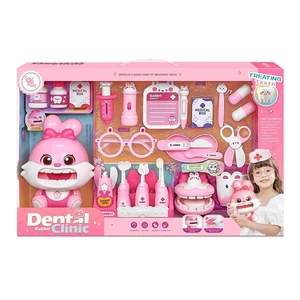 ITTL Pretend Role Playing Set Rabbit Dentist Plastic Kids Toy Doctor Set