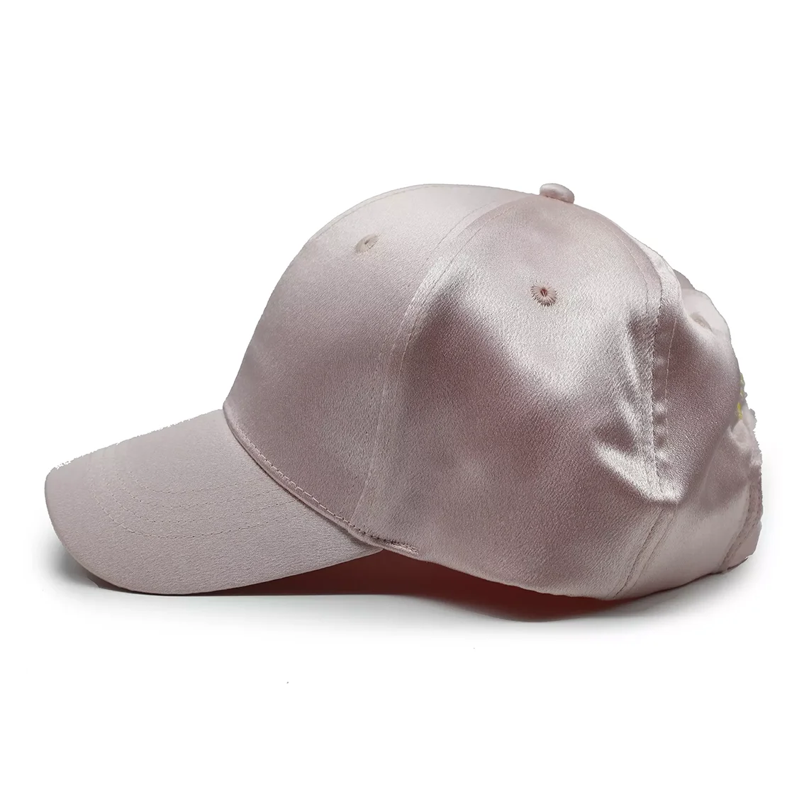 Custom Satin Baseball Cap Embroidery Custom Logo Satin Outside And Silk