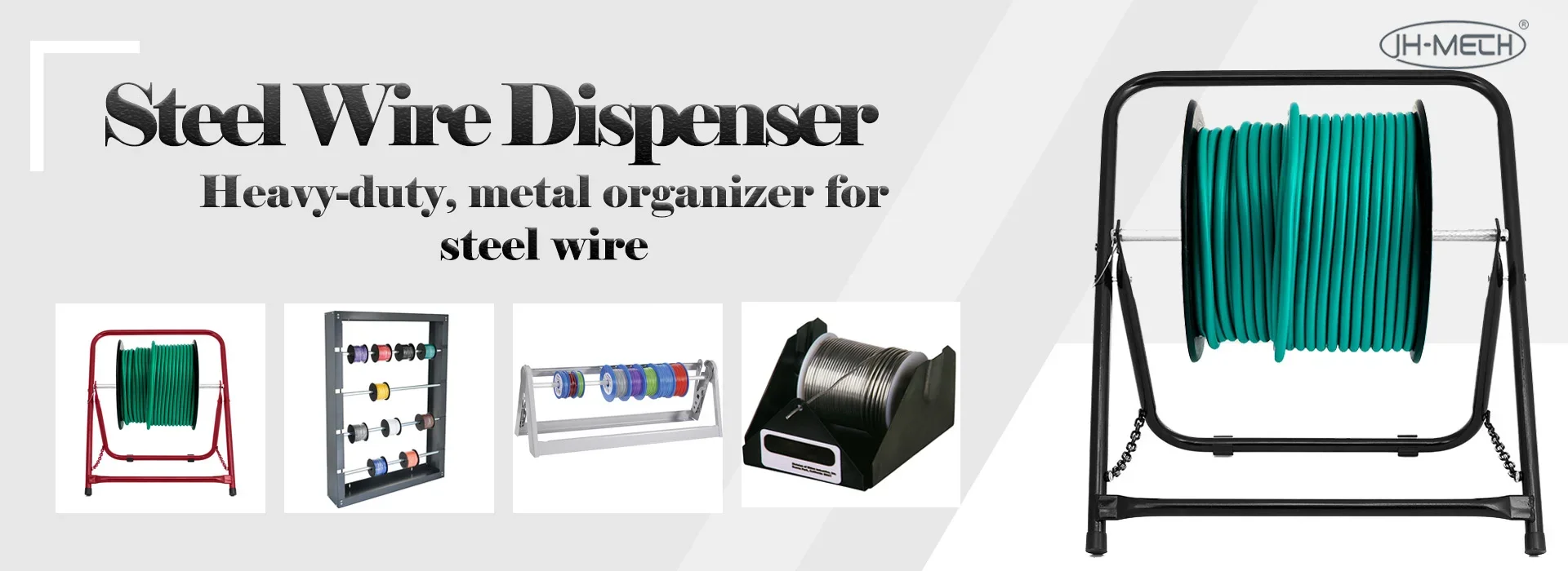 Rotating Wire Caddy With Spool Holder - Portable Cable Dispenser For Electrical Work