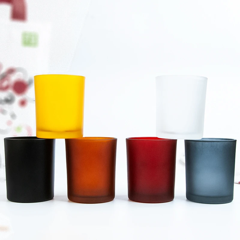 Высококачественные красные прозрачные контейнеры для свечей, 12 унций, пустые банки для свечей для изготовления свечей