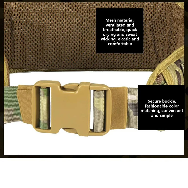 Premium Adjustable Multi-functional Camouflage Training Waist Outdoor Belt Multi Functional Carrying Equipment Waist Belt
