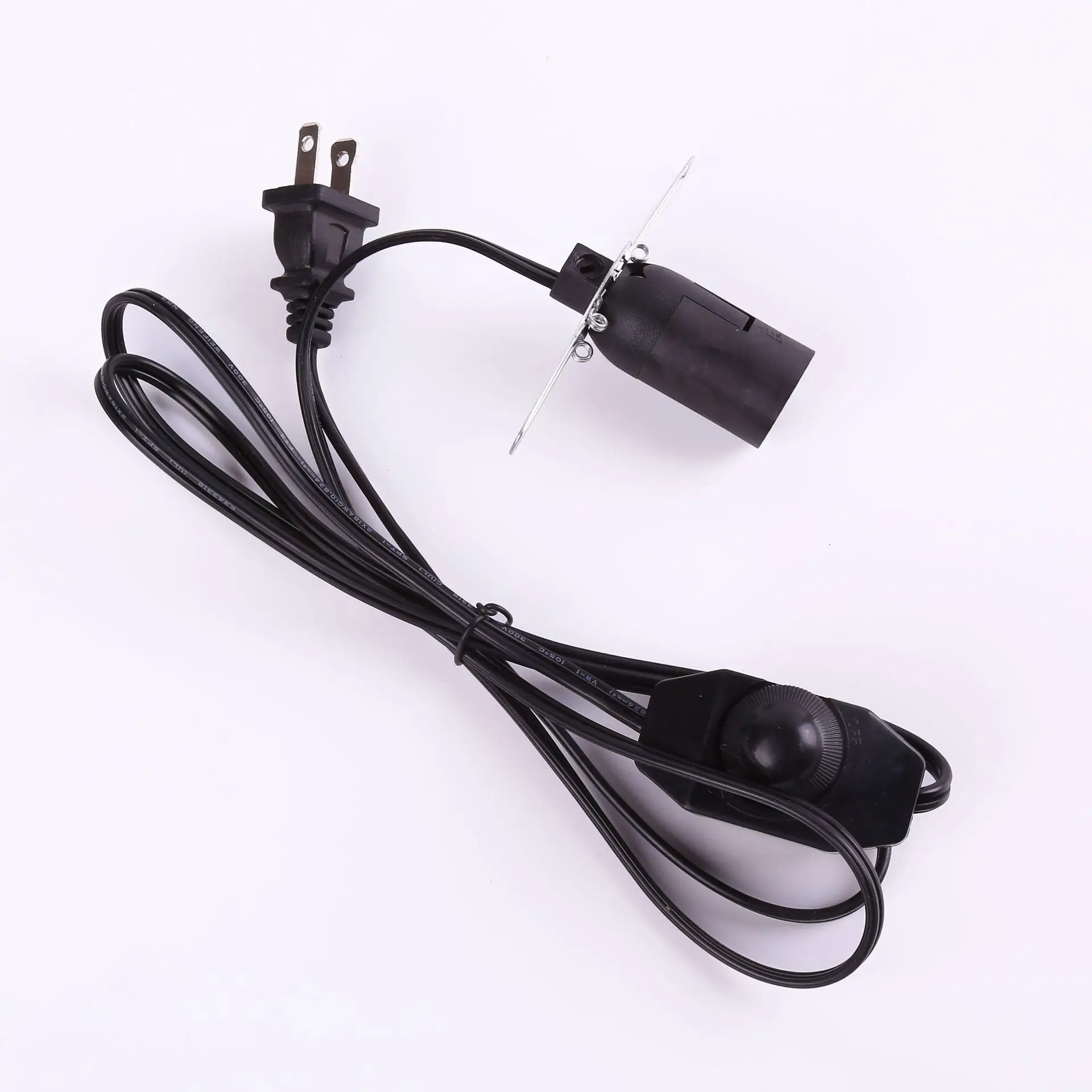 E14 301 Dimmer Switch US Plug Head for Power Cord Cable Electric Power Switch Cord Himalayan Salt Lamp Holder
