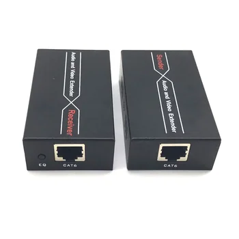 Popular 197ft 60m HDMI Extender 1080p 3D Transmitter Receiver over Cat 5e/6 RJ45 Ethernet cable