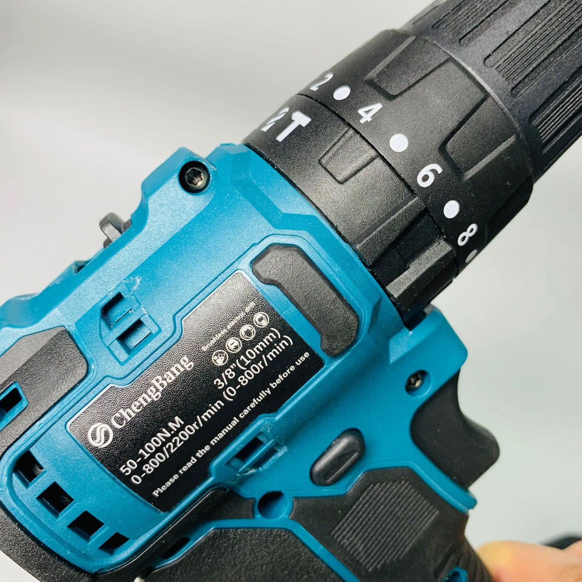 Set of 3pcs Power Tools Rechargeable Lithium Electric Drill Brushless Angle Grinder Cordless Hammer Drill Combination Tool Set