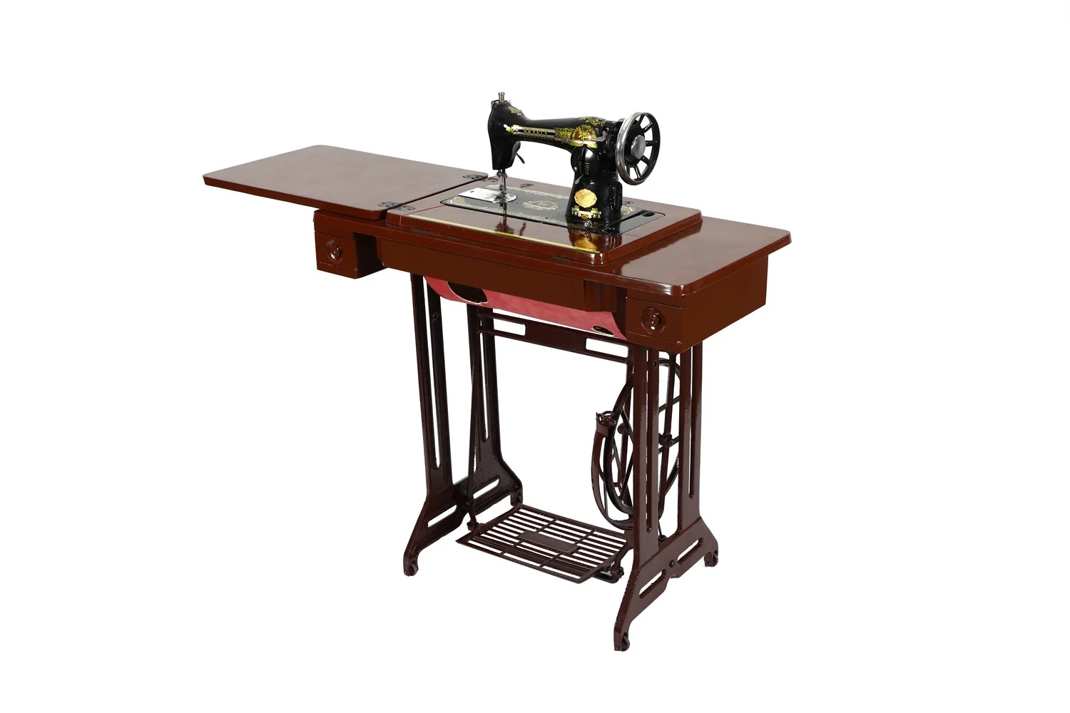 Household Sewing Machine JA2-1 Wth Foot Pedal 3 Drawer Table Cast Iron Stand