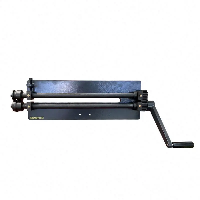 TEBAK Heavy Duty Rotary Swaging RM12 RM18 Sheet Edge Beading Machines Sheet Metal Forming Rotary Hand Bead Roller Machine