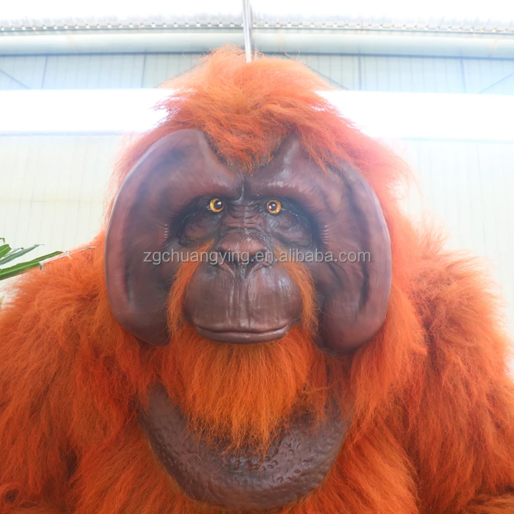 Life Size Animatronic Orangutan - Realistic & Waterproof