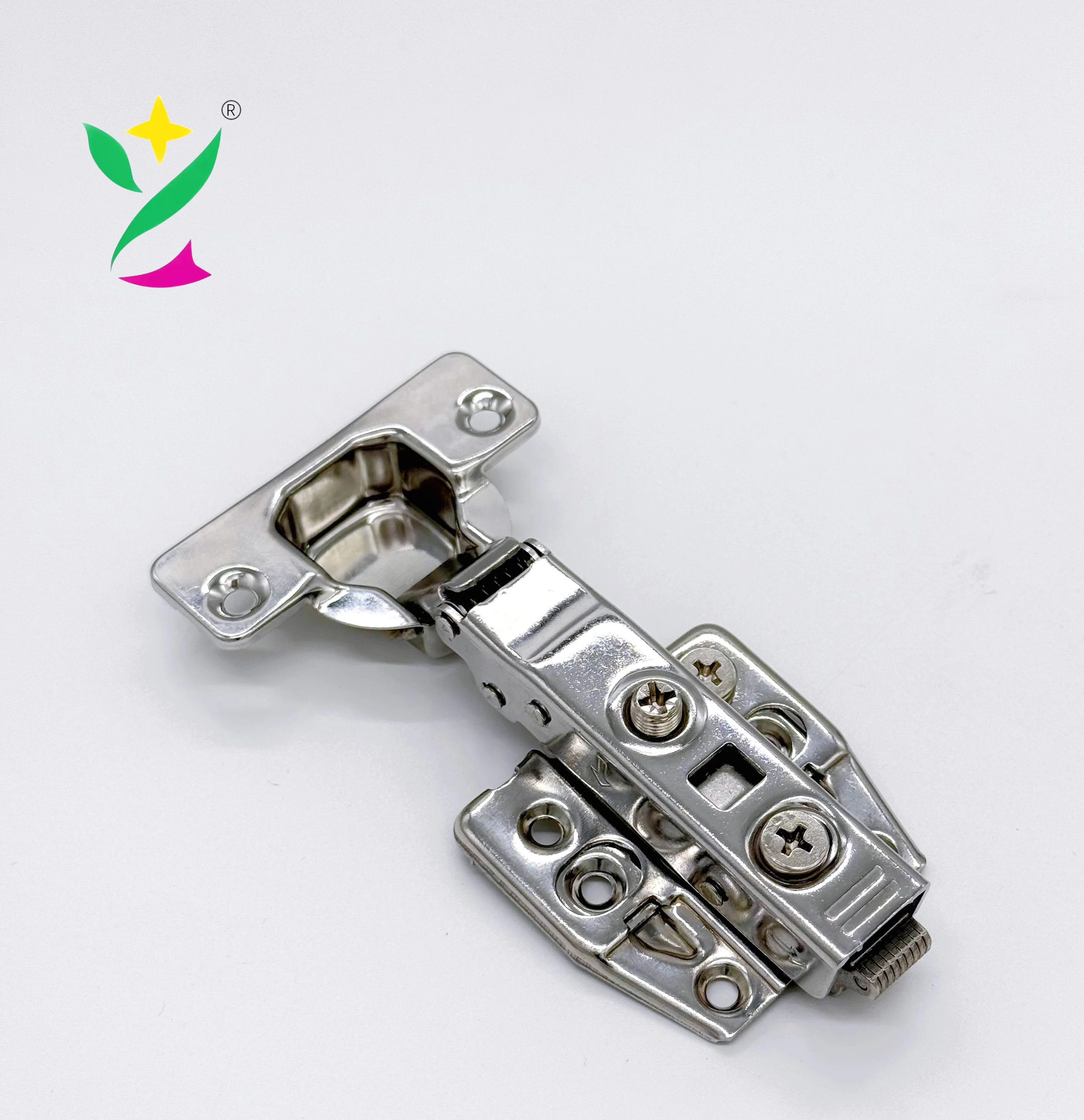 Usion Top 5 Holes 35mm Soft Close Cabinet Door Clip on Hinges Adjustable Kitchen Cupboard Bathroom Furniture 3D Hinges