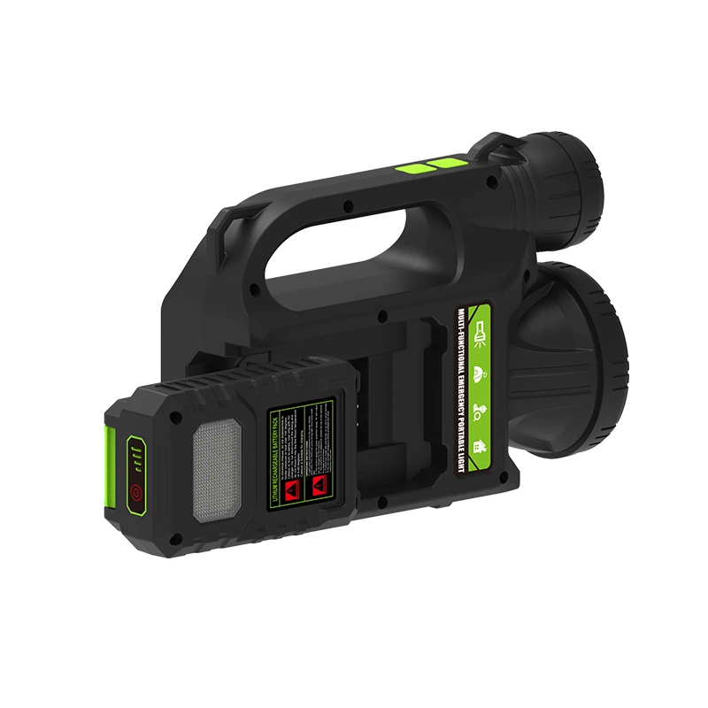GDPLUS Solar Lighting System Kit 6000mah Battery Stepless Dimming Portable Solar Flashlight