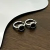 E071-Silver 2 Hoop Earring (1 Piece)