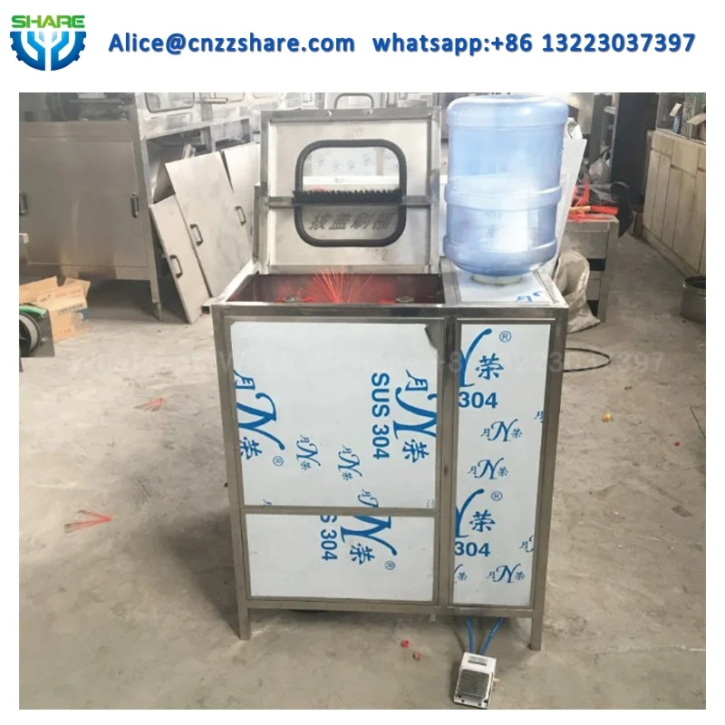 Автомат по производству пластиковых бутылок ballels чистки стиральная машина с coveyor Щетка 5 галлона баррель стиральная машина щетка