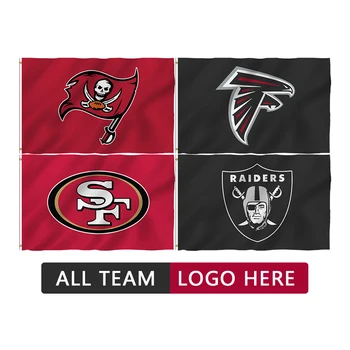 Source Flagnshow Wholesale polyester Super Bowl flags 3x5 ft sports  football National Football League NFL flag on m.