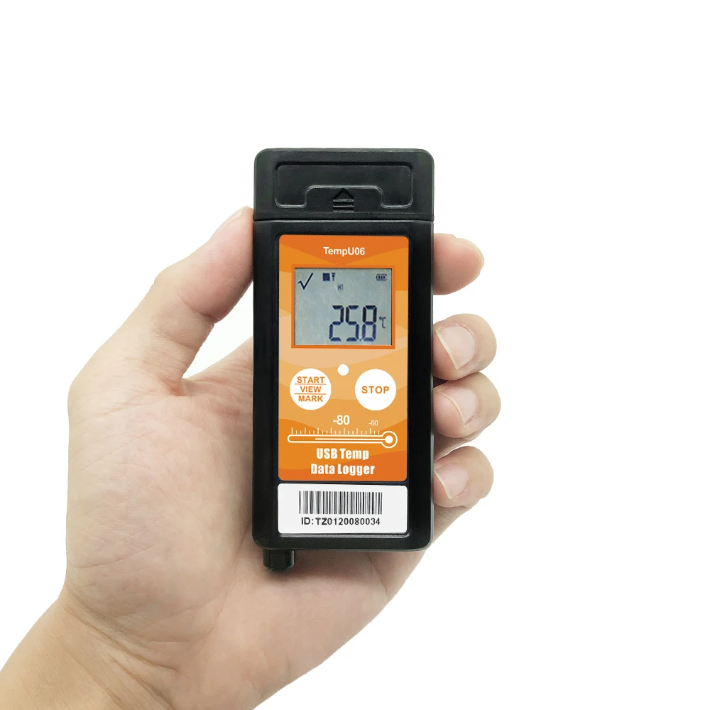 Tzone TempU06 Dry Ice Temperature Data Logger  with NIST Traceable Calibration Certification