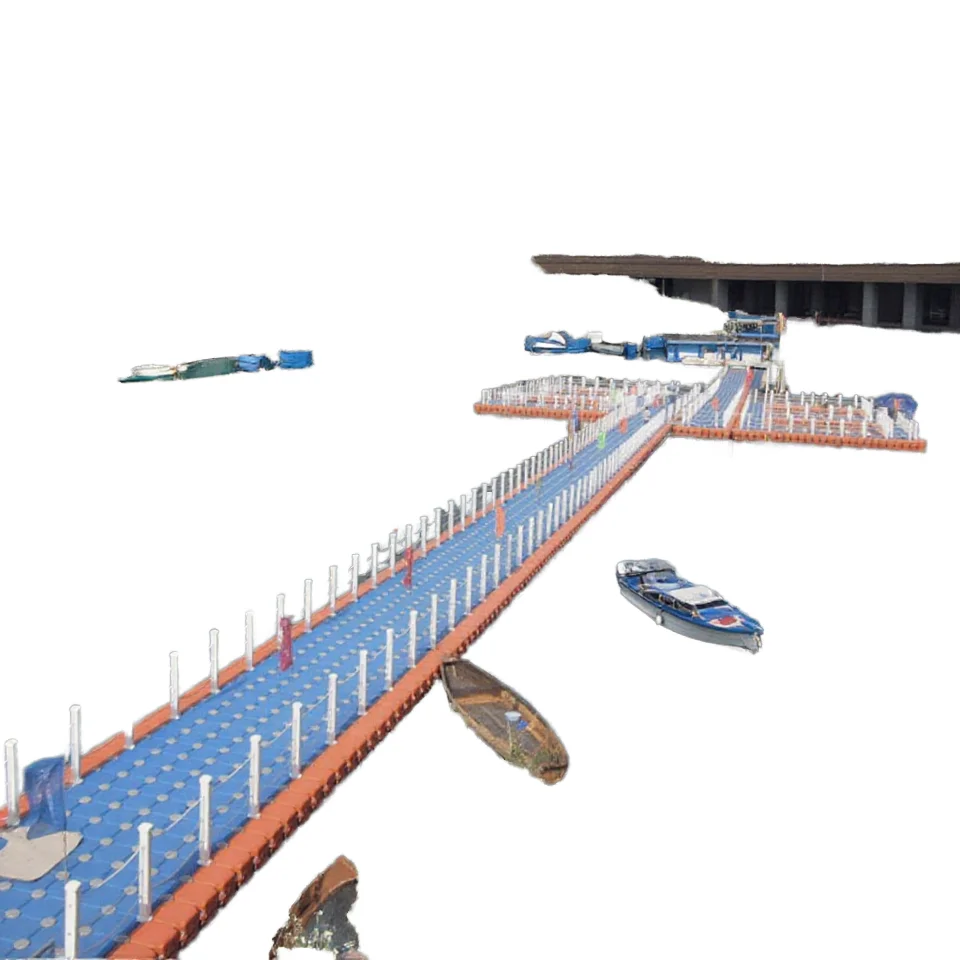 Durable Custom-shaped Pontoon Bridge Platform Boat Dock Pollution-Free PE Rubber Material for Marine & Floating Applications