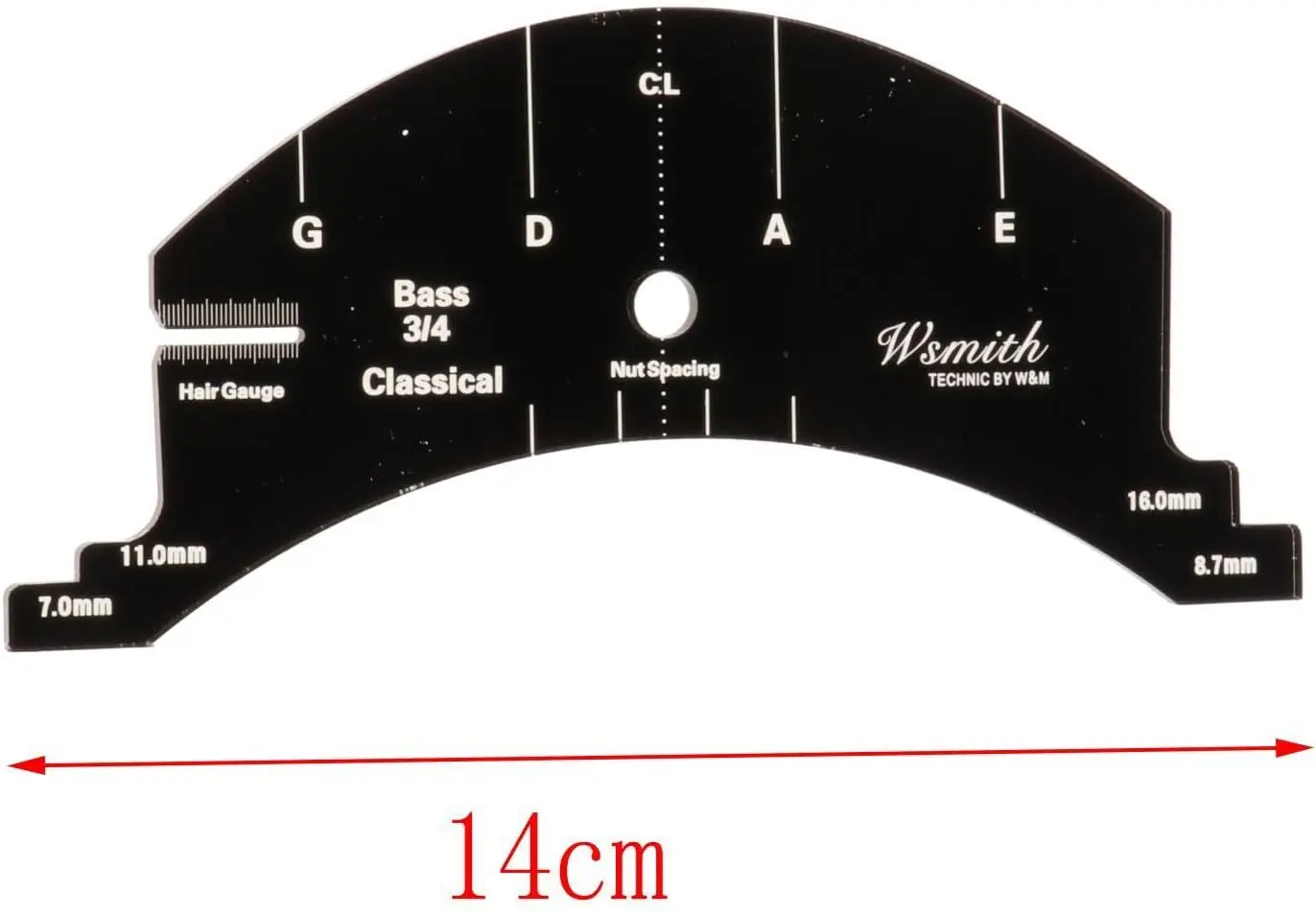 Multifunction 3/4 Bass Bridge Mold Scraper Template Cello Bridge Template for Cello Double Bass Stringed Instrument Accessories