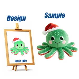 Shengye EN71 BSCI ASTM High Quality Manufacturer Custom Sea Animal Plushie Free Modifications Christmas Octopus Dolls Plush Toys