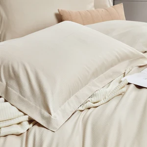 100% Polyester Fibre Satin OEKO-TEX Certified 6-Piece Bedding Set 200/300/400TC Fitted Bed Sheets for Hotels Luxury Modern