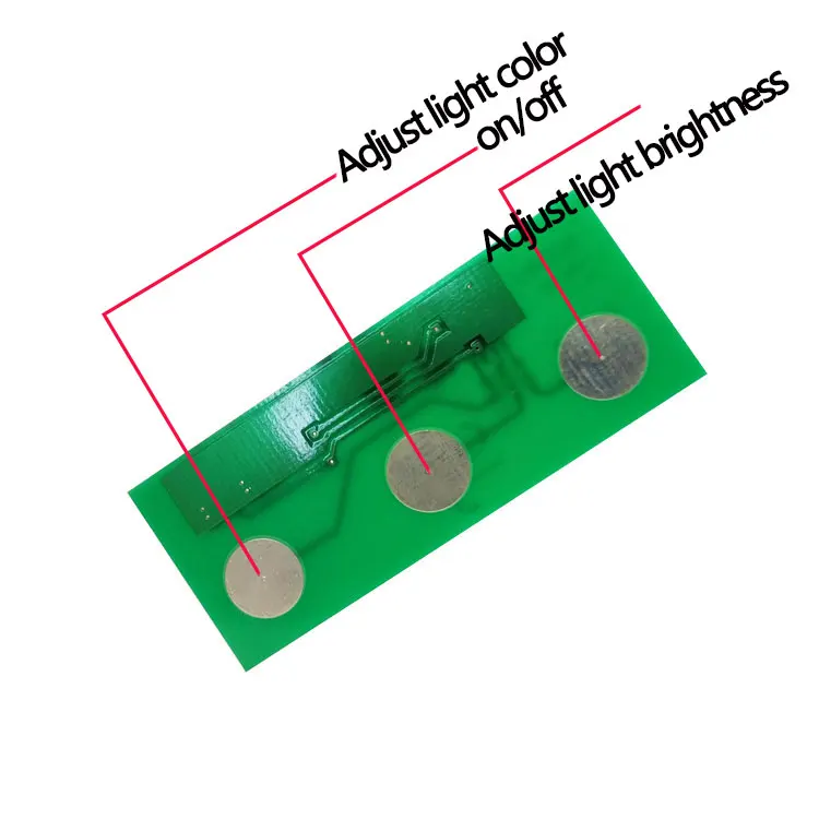 Three Buttons Led Light 12v Capacitive Touch Screen Panel Membrane Switch Dimmer Control Sensor Modular for Mirror