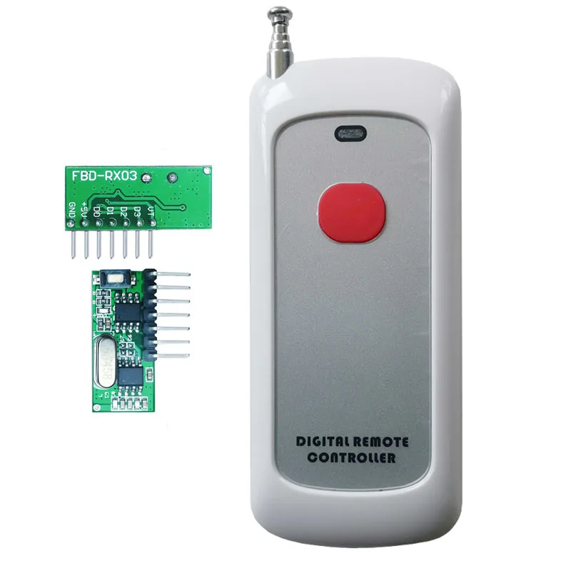 1000m Control Distance RF 315/433 MHz Digital Wireless Remote