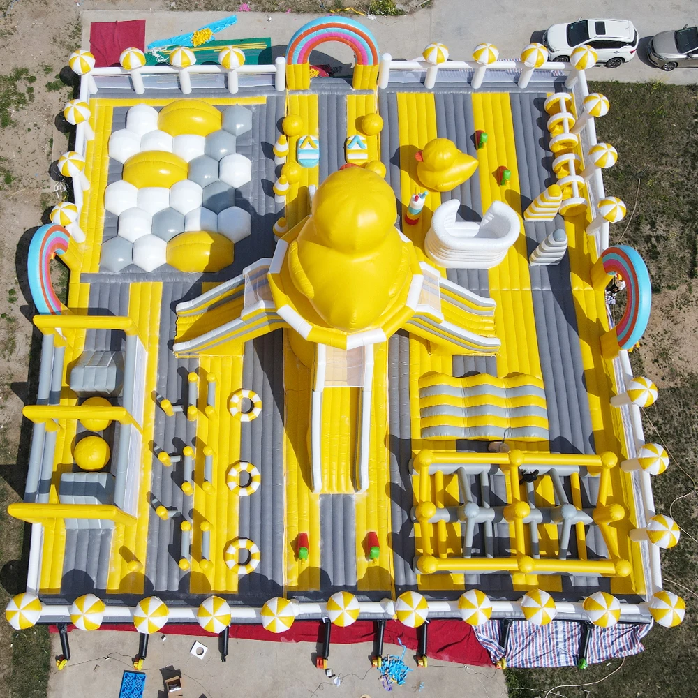 Лидер продаж, большой надувной батут, оборудование для игр на воде, Комбинированный Замок для коммерческого домика