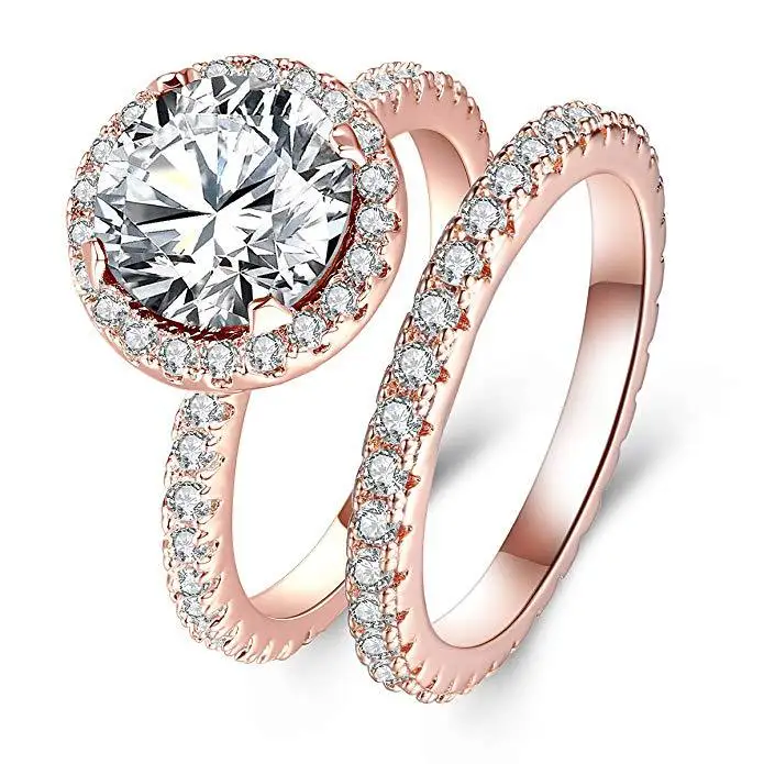 Silver color Jewelry Round Diamond Ring www.1mrk.com