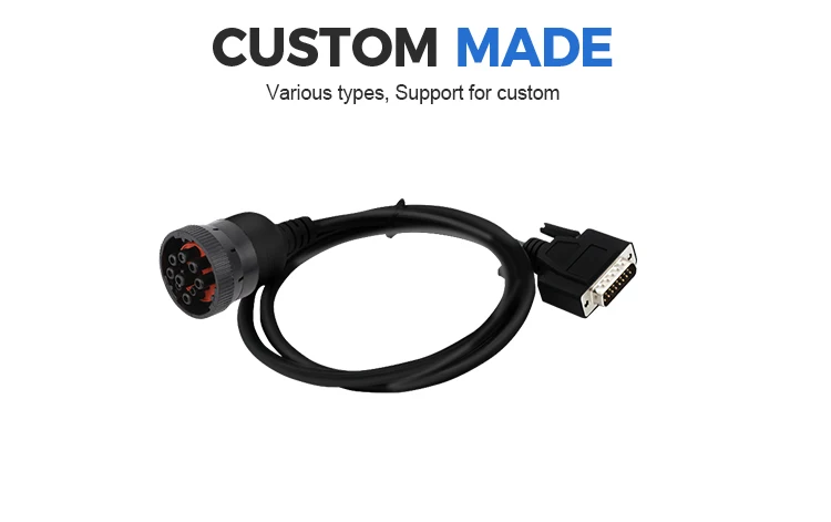 product custom cables j1939 9 pin female to d sub db15p connector harness-4