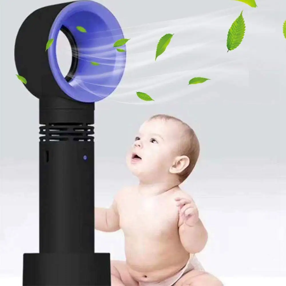 
Портативный мини-вентилятор, летнее охлаждение воздуха, перезаряжаемый беслопастной мини-вентилятор usb для телефона 