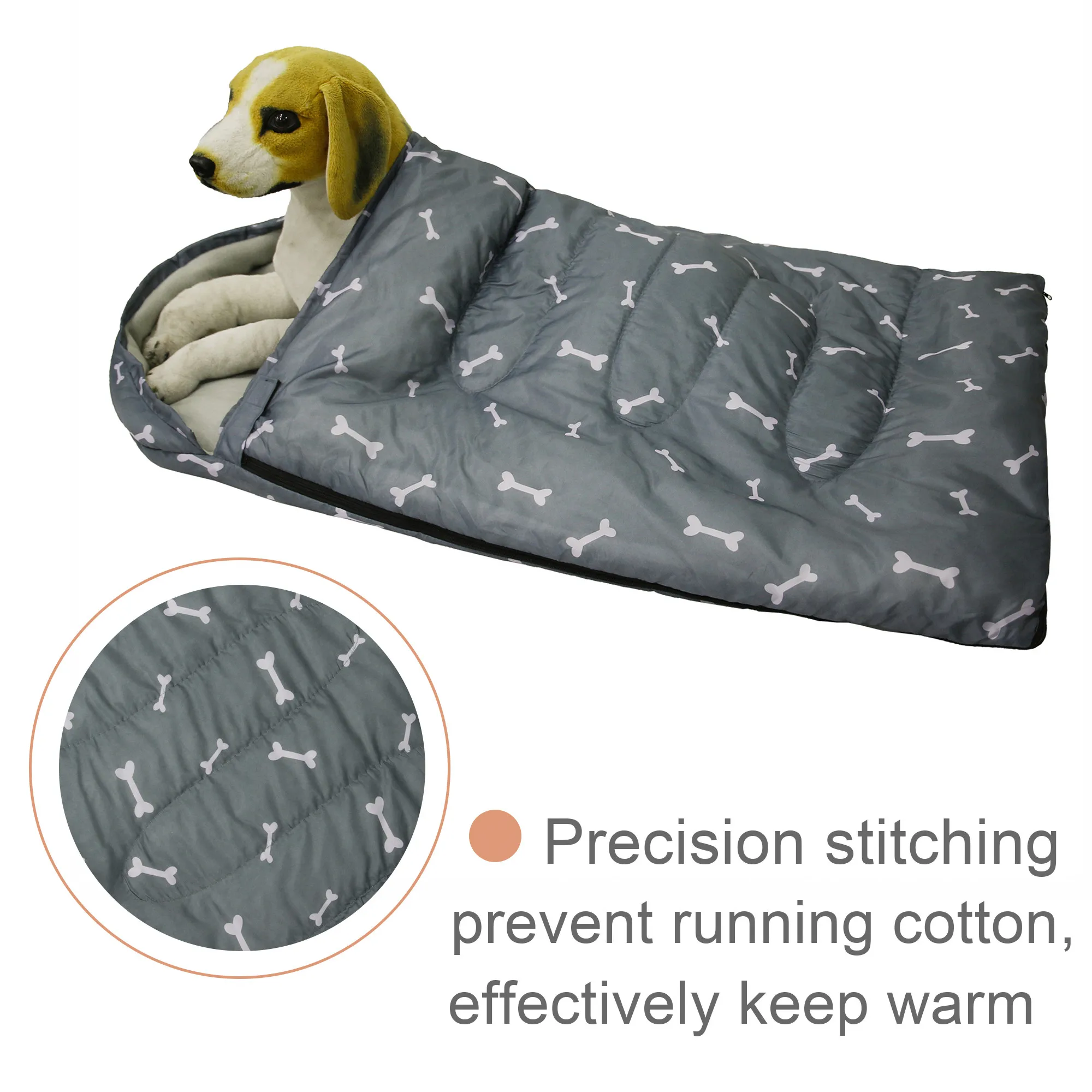 Dog Sleeping Bag For Medium Dogs With Storage Bag Portable Warm