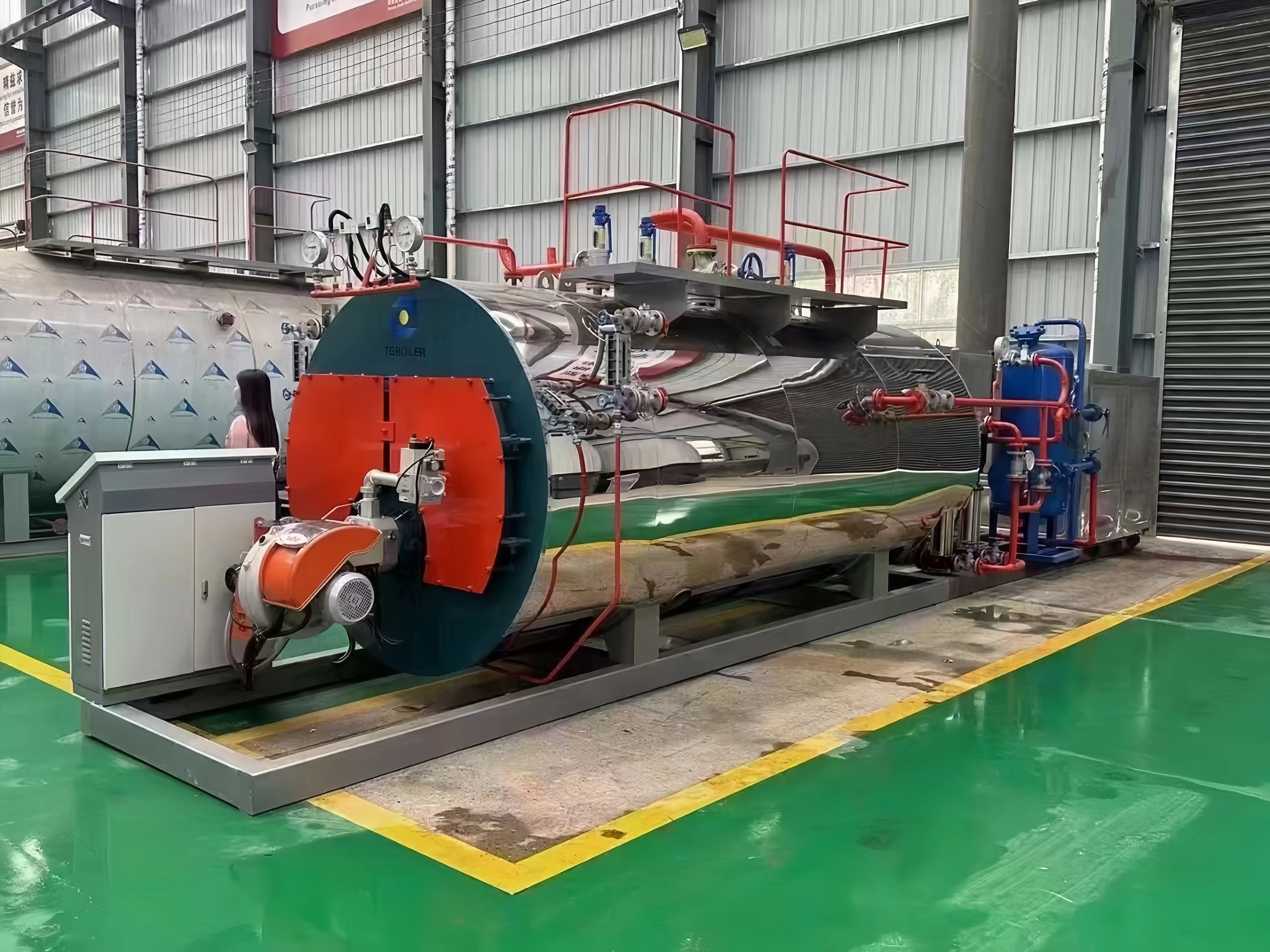 Gas Boiler Big Capacity 10t H Steam Machine Korea Long Service Life